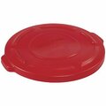 Bsc Preferred Rubbermaid Brute Flat Trash Can Lid - 20 Gallon, Red H-1856R